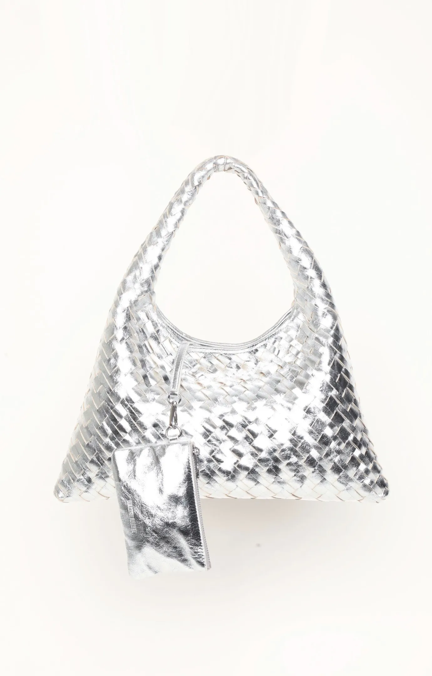 Walter Baker Haven Mini Hobo, Silver^Women Handbags