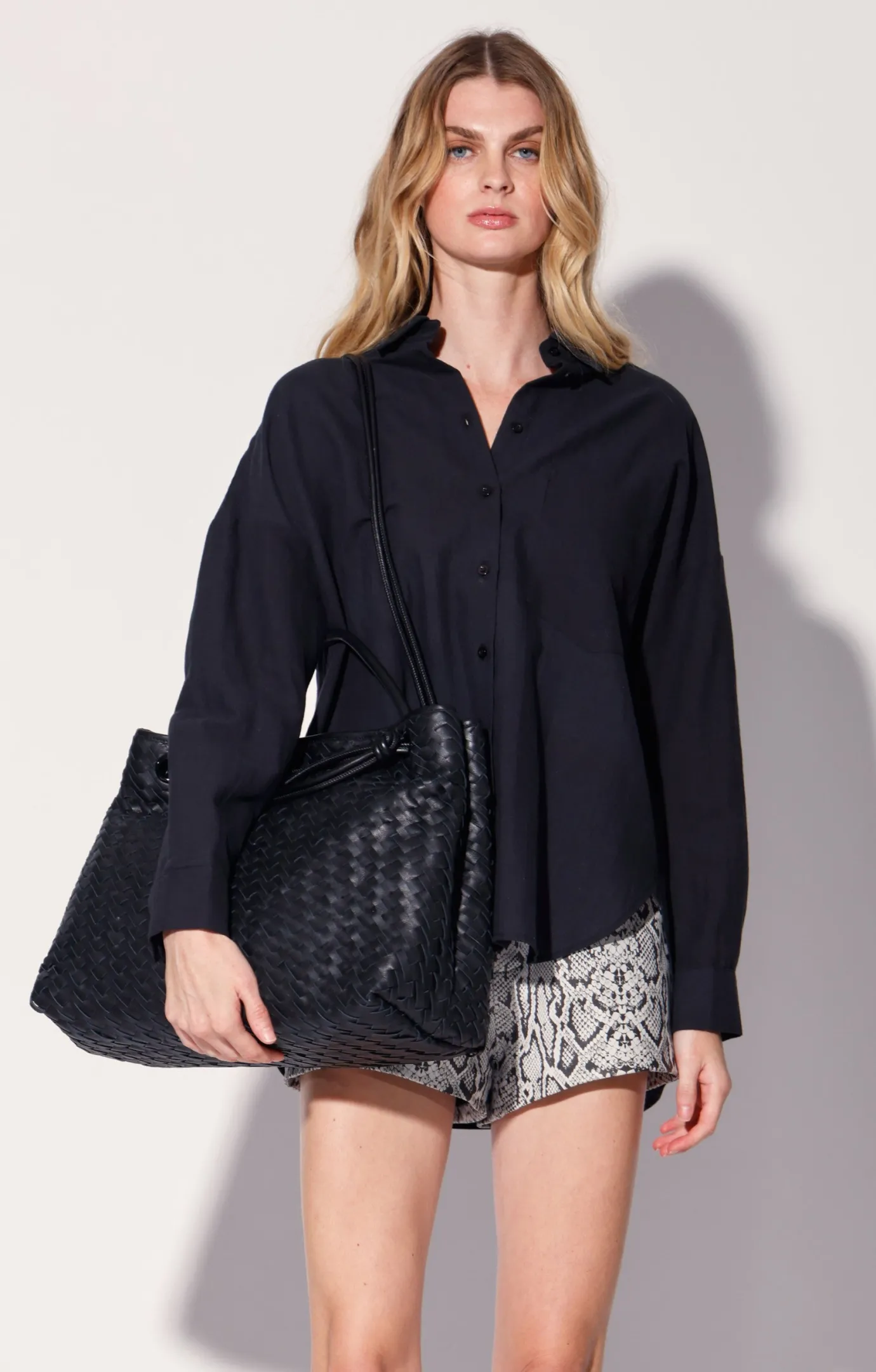 Walter Baker Hazel Large Tote, Black^Women Handbags