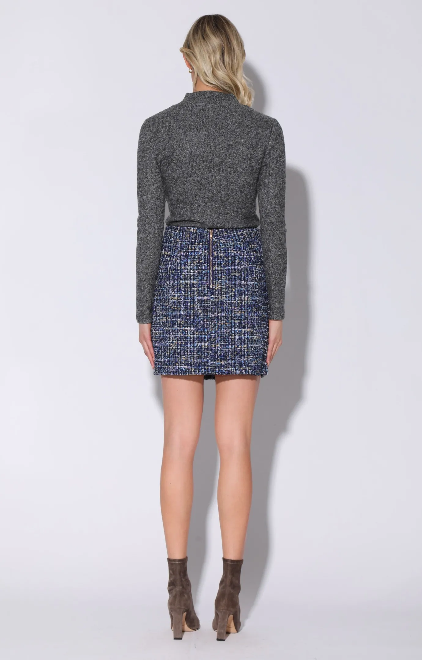 Walter Baker Iliana Skirt, Aurora Tweed^Women Bottoms
