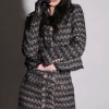 Walter Baker Inaya Jacket, Tribeca Tweed Black Blush^Women Jackets