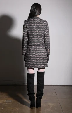 Walter Baker Inaya Jacket, Tribeca Tweed Black Blush^Women Jackets