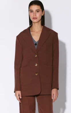 Walter Baker Jagger Blazer, Chocolate^Women Jackets