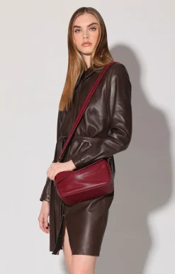 Walter Baker Jagger Crossbody, Garnet^Women Handbags