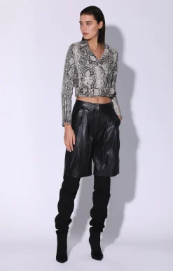 Walter Baker Jase Jacket, Grey Snake - Leather^Women Leather | Jackets