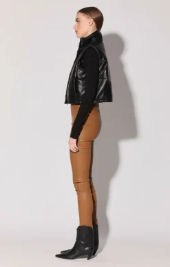 Walter Baker Jovie Vest, Black - Leather^Women Leather | Jackets