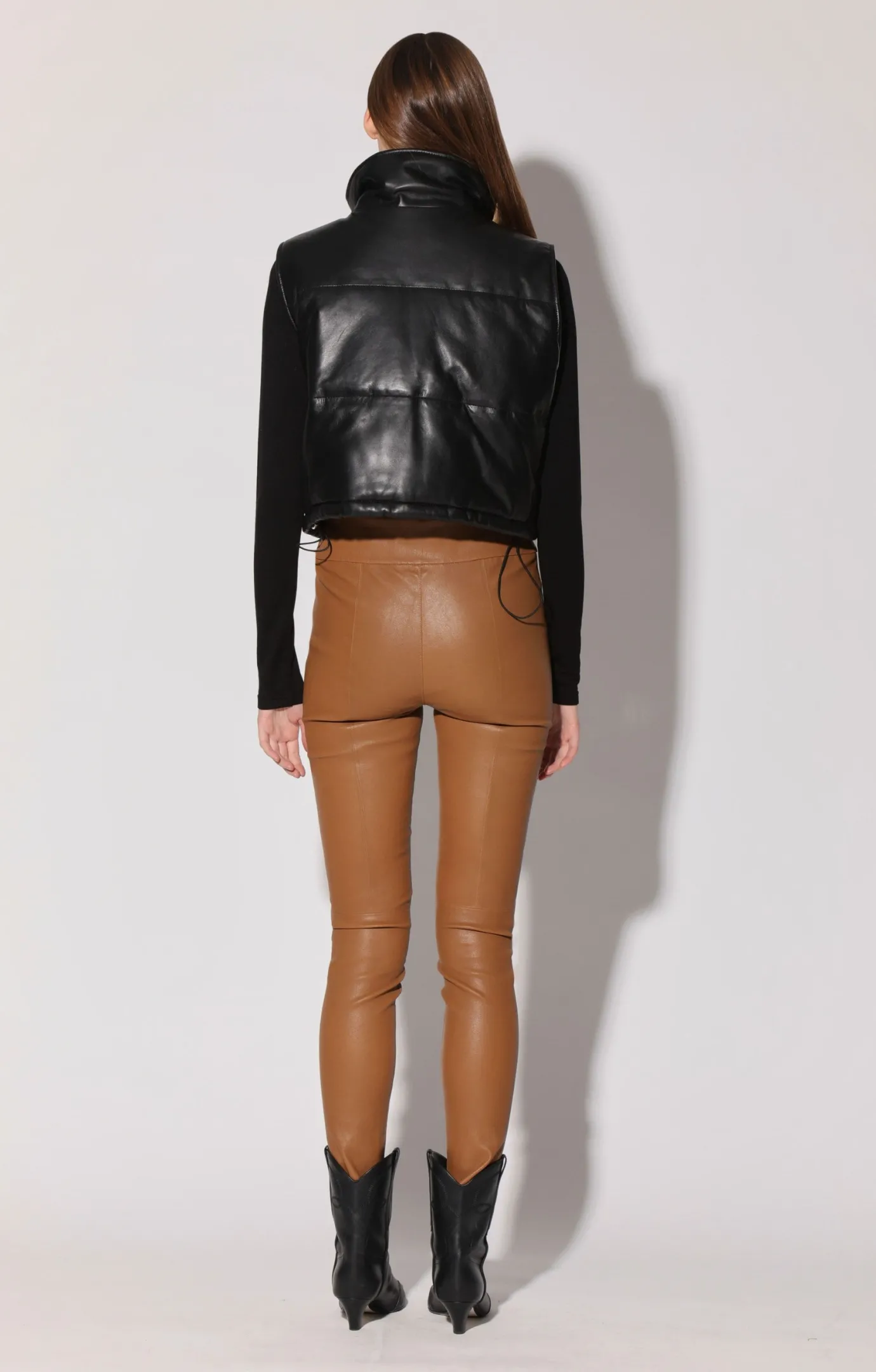Walter Baker Jovie Vest, Black - Leather^Women Leather | Jackets