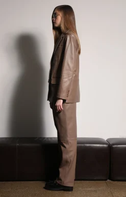 Walter Baker Keeley Blazer, Cedar - Leather^Women Leather | Jackets