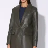 Walter Baker Kiki Blazer, Moss - Leather^Women Leather | Jackets