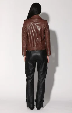Walter Baker Kingsley Jacket, Walnut - Leather^Women Leather | Jackets