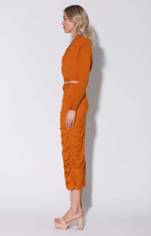 Walter Baker Kody Skirt, Rust^Women Bottoms