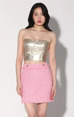 Walter Baker Laurette Skirt, Paris Pink Tweed^Women Bottoms