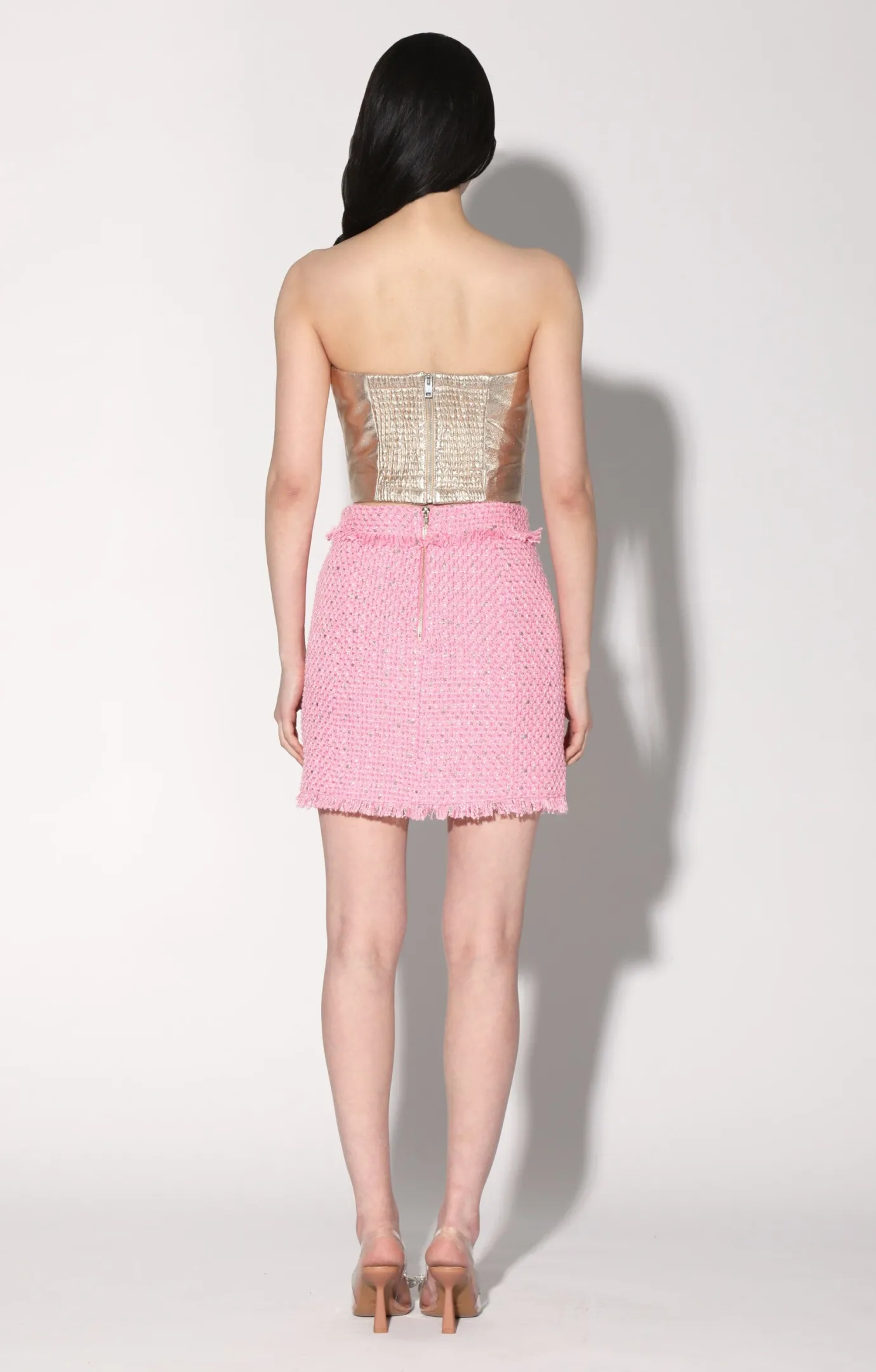 Walter Baker Laurette Skirt, Paris Pink Tweed^Women Bottoms