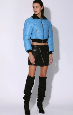 Walter Baker Laylah Jacket, Bluejay - Leather^Women Leather | Jackets