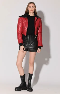 Walter Baker Laylah Jacket, Red - Leather^Women Leather | Jackets