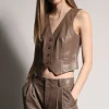 Walter Baker Leslee Vest, Cedar - Leather^Women Leather | Jackets