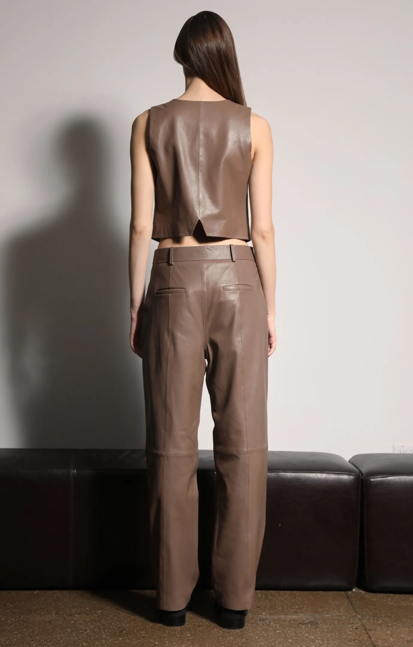 Walter Baker Leslee Vest, Cedar - Leather^Women Leather | Jackets