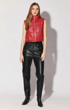 Walter Baker Levie Pant, Black - Leather^Women Leather | Bottoms