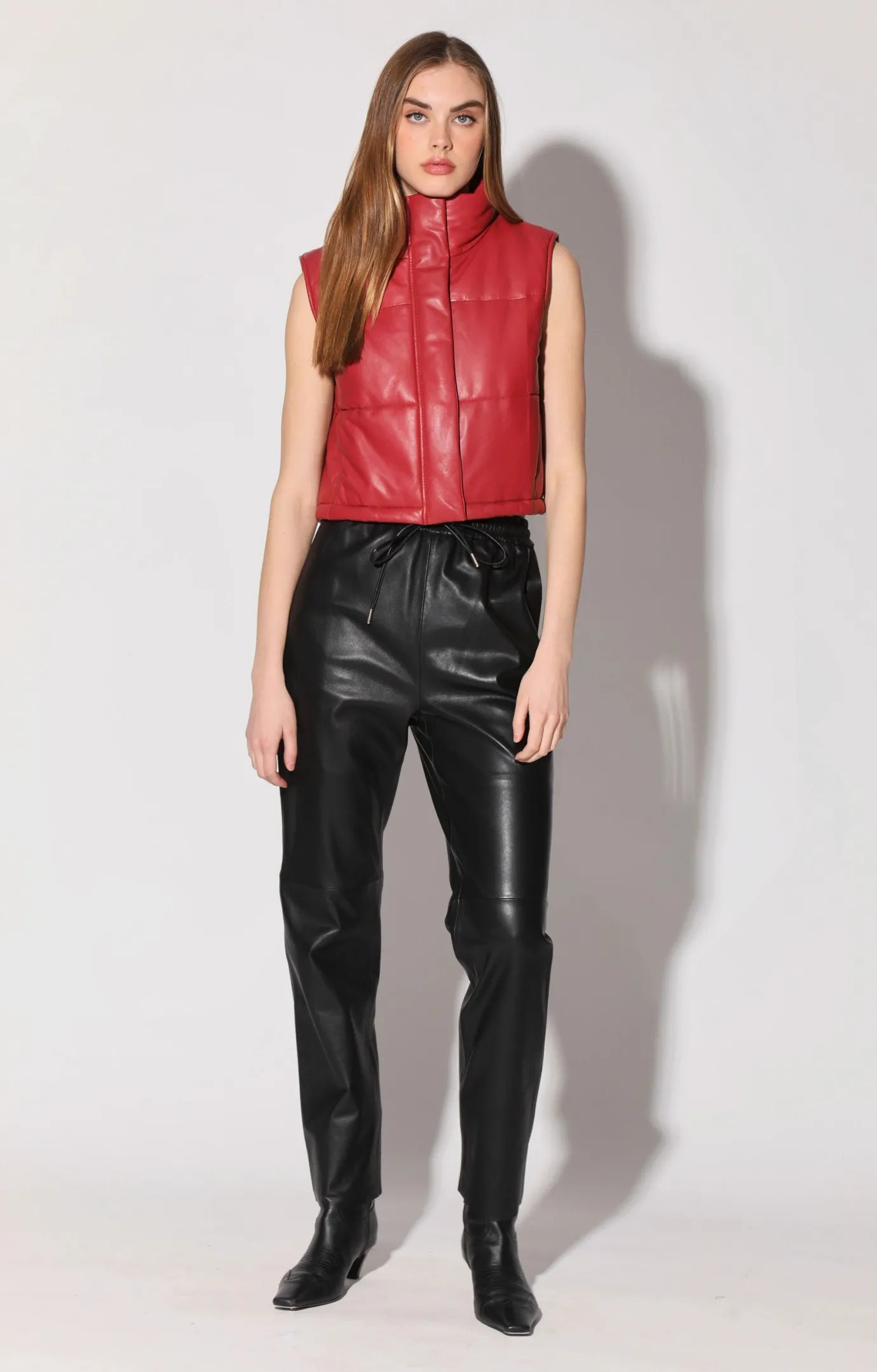 Walter Baker Levie Pant, Black - Leather^Women Leather | Bottoms