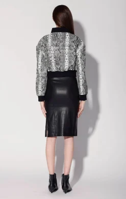Walter Baker Lindsey Jacket, White Snake^Women Jackets | Leather