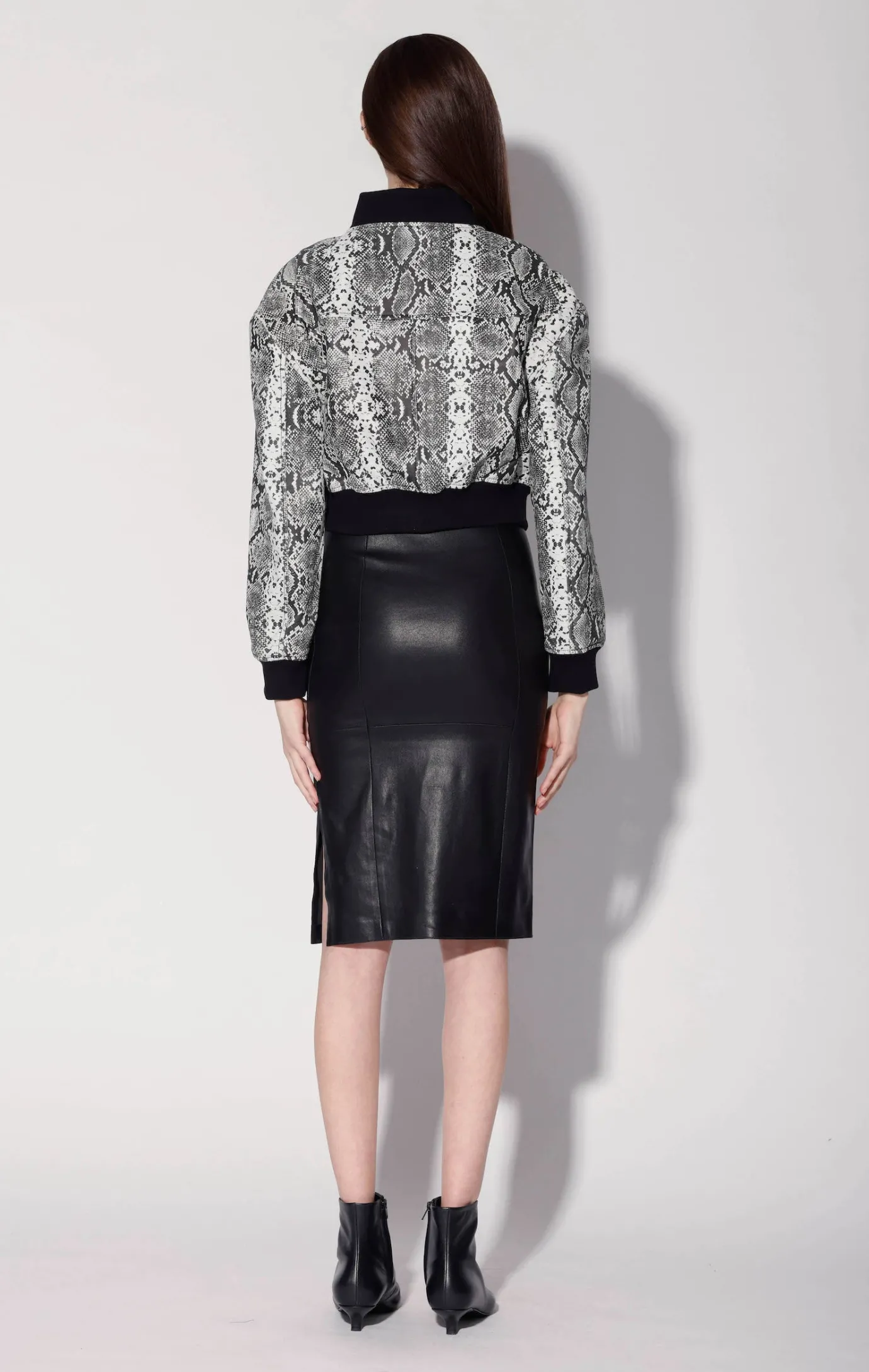 Walter Baker Lindsey Jacket, White Snake^Women Jackets | Leather