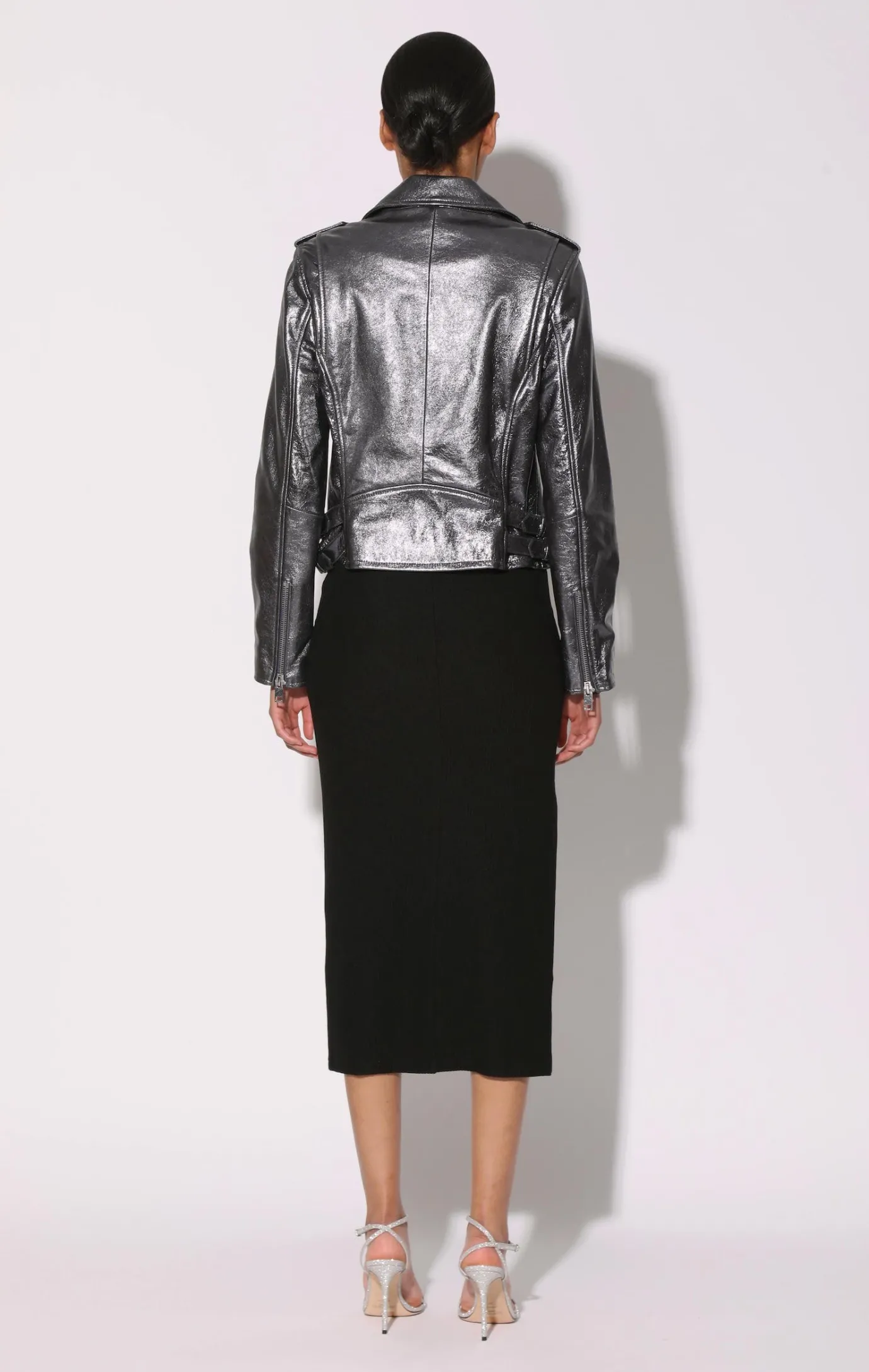 Walter Baker Liz Jacket, Gunmetal - Leather^Women Leather | Jackets
