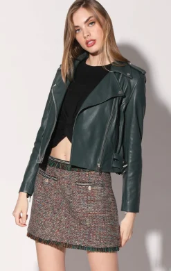 Walter Baker Liz Jacket, Hunter - Leather^Women Leather | Jackets
