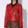 Walter Baker Liz Jacket, Red - Leather^Women Leather | Jackets