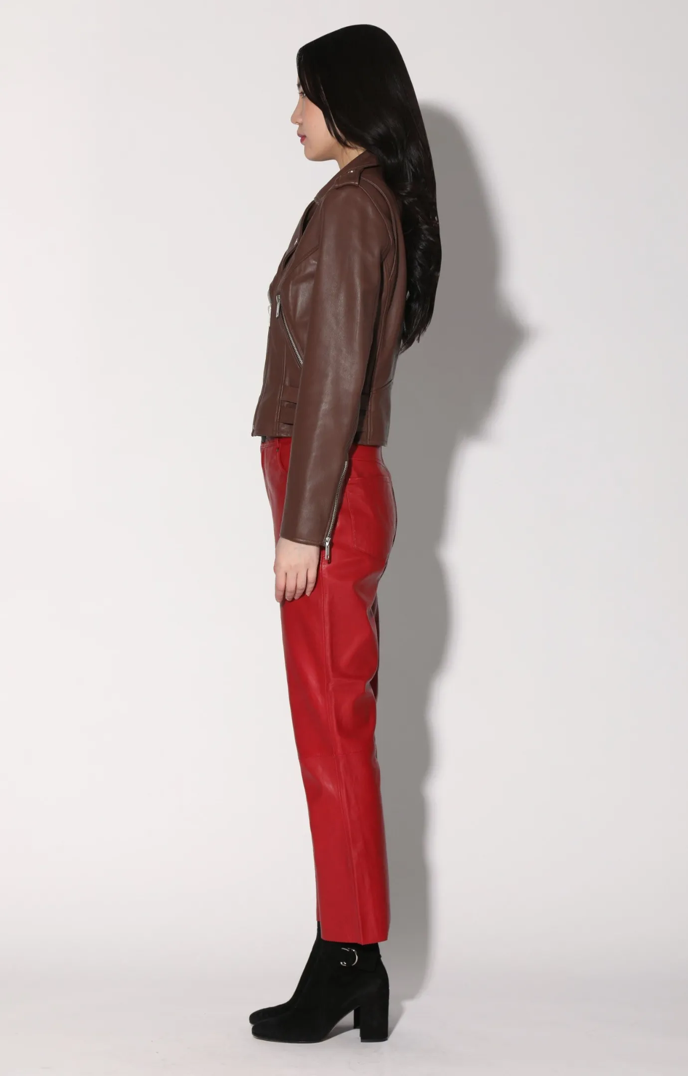 Walter Baker Liz Jacket, Walnut - Leather^Women Leather | Jackets