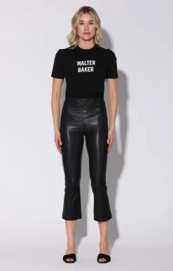 Walter Baker Lori Pant, Black - Stretch Leather^Women Leather | Bottoms