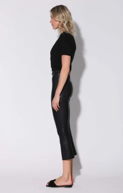 Walter Baker Lori Pant, Black - Stretch Leather^Women Leather | Bottoms