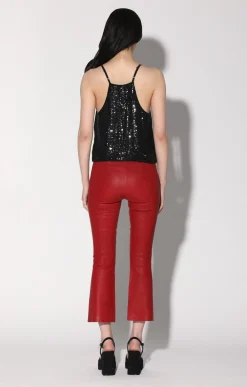 Walter Baker Lori Pant, Red - Leather^Women Leather | Bottoms