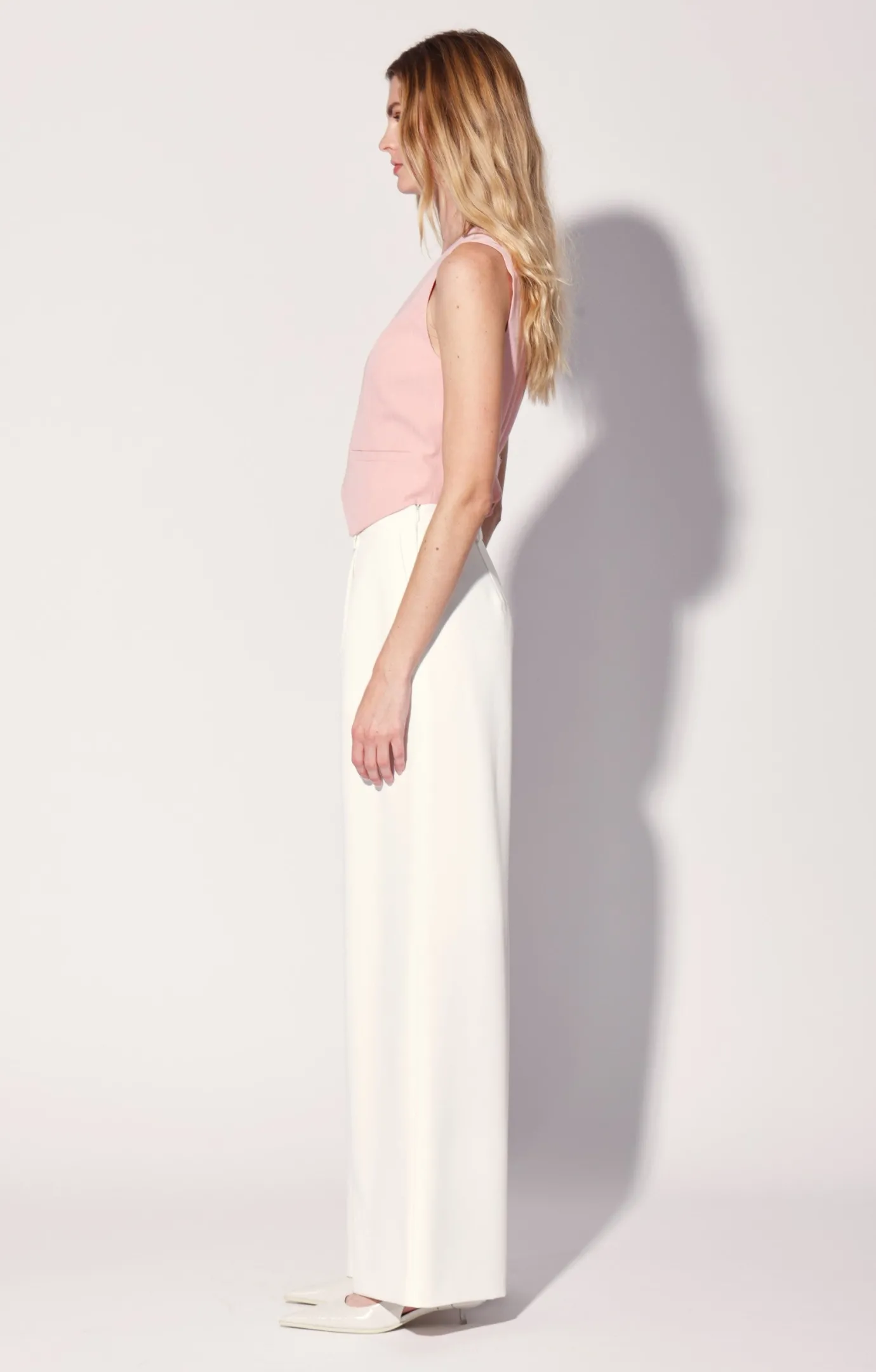 Walter Baker Luanna Vest, Pink Pin Stripe^Women Jackets