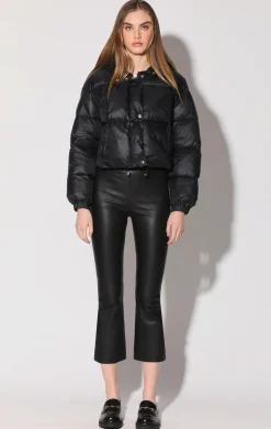 Walter Baker Luisa Pant, Black - Stretch Leather^Women Leather | Bottoms
