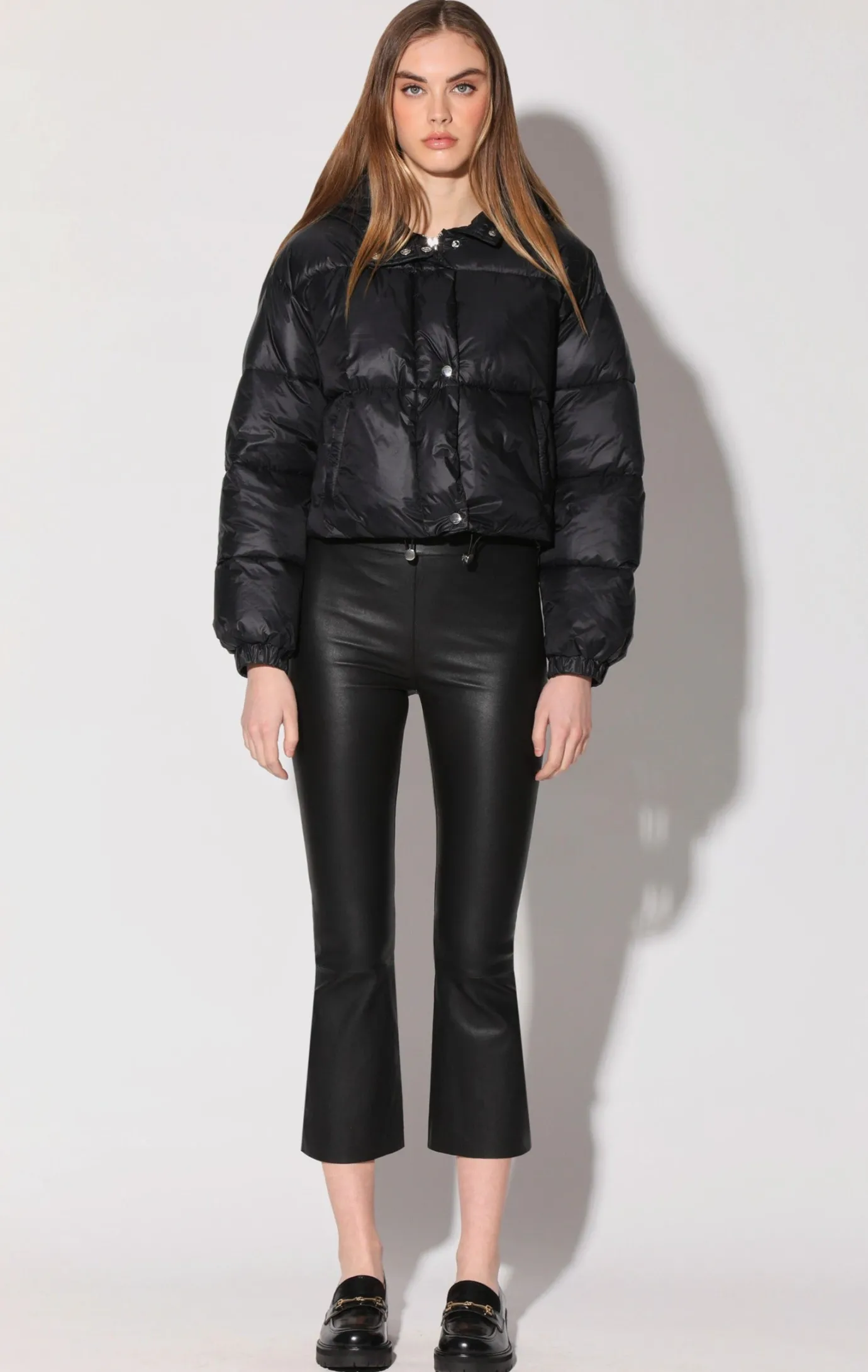 Walter Baker Luisa Pant, Black - Stretch Leather^Women Leather | Bottoms