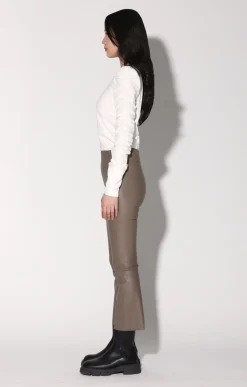 Walter Baker Luisa Pant, Sand - Stretch Leather^Women Leather | Bottoms