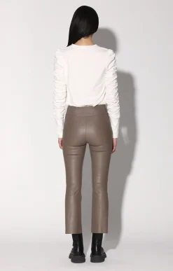 Walter Baker Luisa Pant, Sand - Stretch Leather^Women Leather | Bottoms