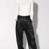 Walter Baker Luka Pant, Black - Leather^Women Bottoms