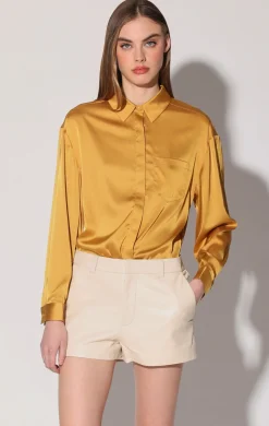 Walter Baker Marlene Short, Oyster - Leather^Women Leather | Bottoms