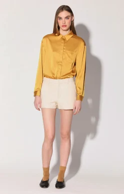 Walter Baker Marlene Short, Oyster - Leather^Women Leather | Bottoms