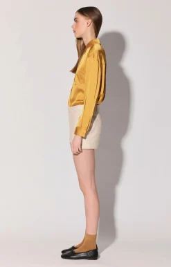 Walter Baker Marlene Short, Oyster - Leather^Women Leather | Bottoms