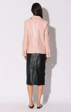 Walter Baker Marley Blazer, Sorbet Patent - Leather^Women Leather | Jackets