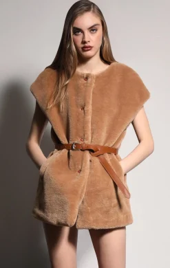 Walter Baker Maryanne Vest, Tan^Women Jackets