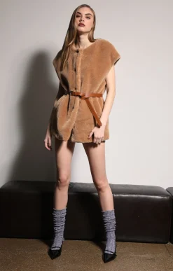 Walter Baker Maryanne Vest, Tan^Women Jackets