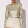 Walter Baker Megan Top, Gold Rush Sequin^Women Tops