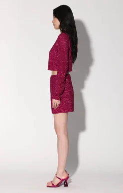 Walter Baker Megan Top, Magenta Rush Sequin^Women Tops