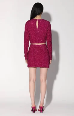 Walter Baker Megan Top, Magenta Rush Sequin^Women Tops
