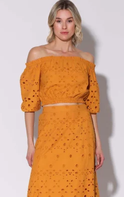 Walter Baker Mirelle Top, Ginger Eyelet^Women Tops