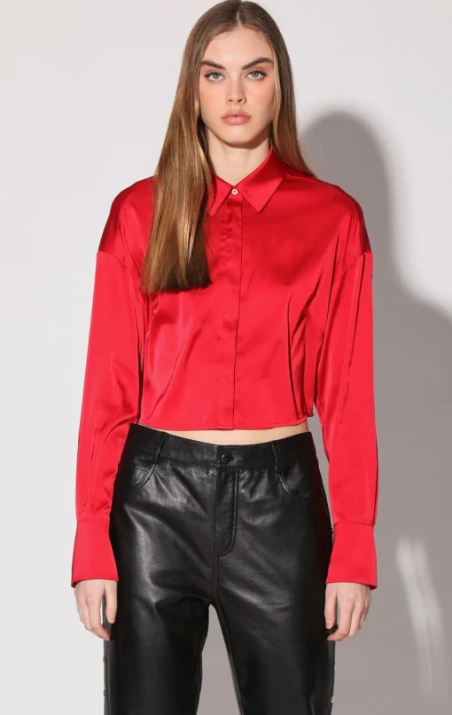 Walter Baker Montana Top, Red^Women Tops