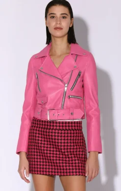 Walter Baker Nicole Jacket, Candy - Leather^Women Leather | Jackets