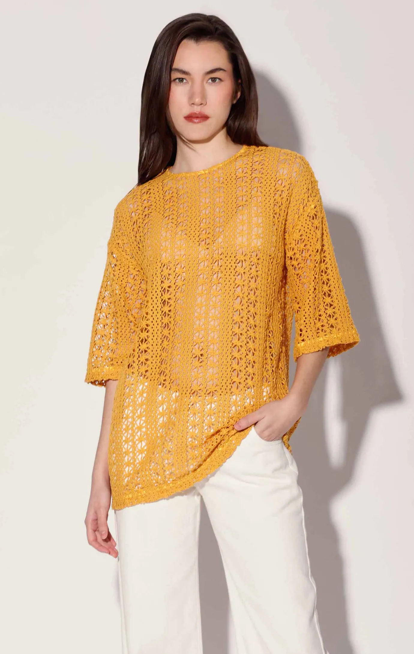 Walter Baker Peyton Tunic, Havana Crochet Marigold^Women Tops